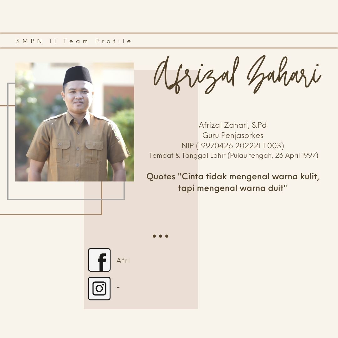 Afrizal Zahari S.Pd