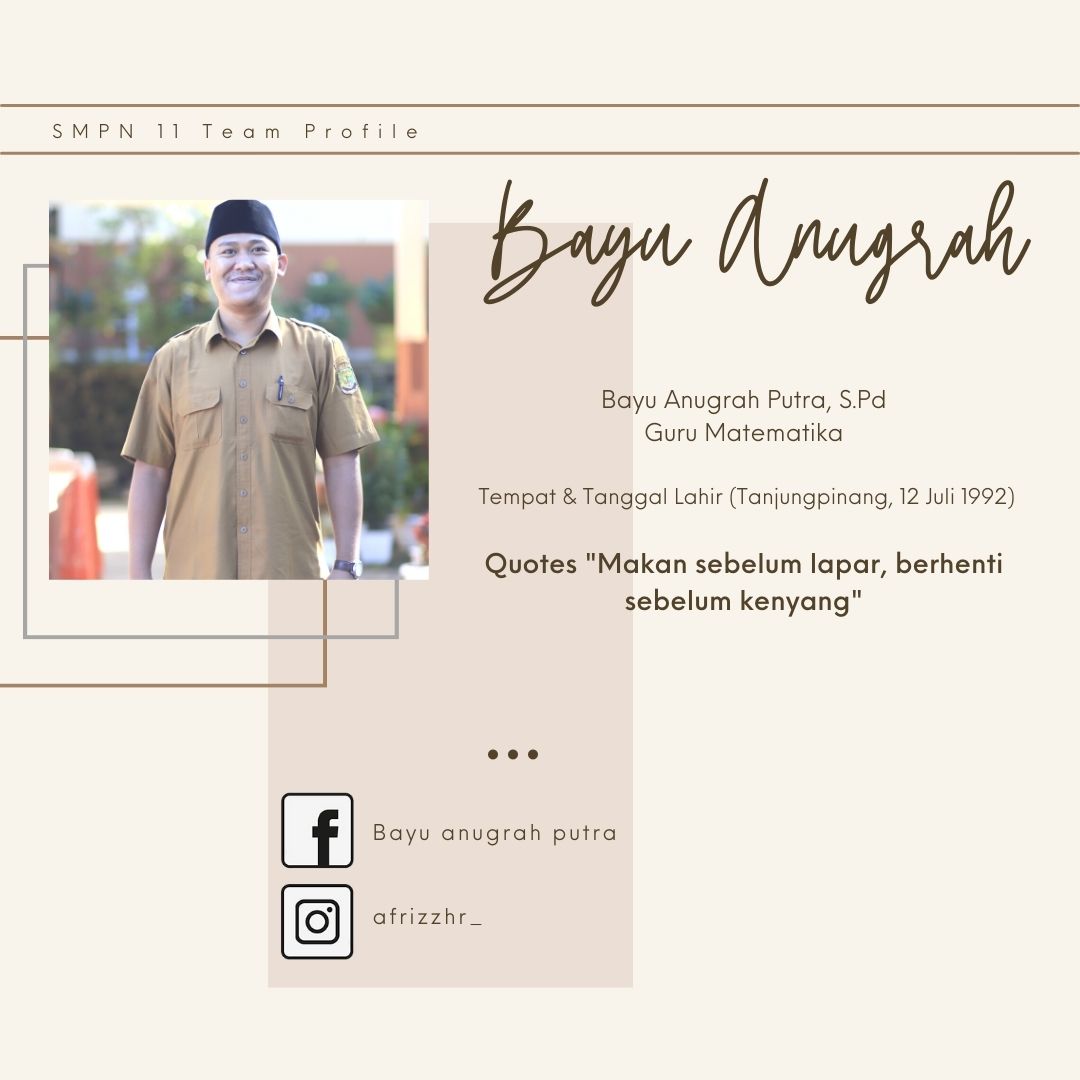 Bayu Anugrah Putra S.Pd